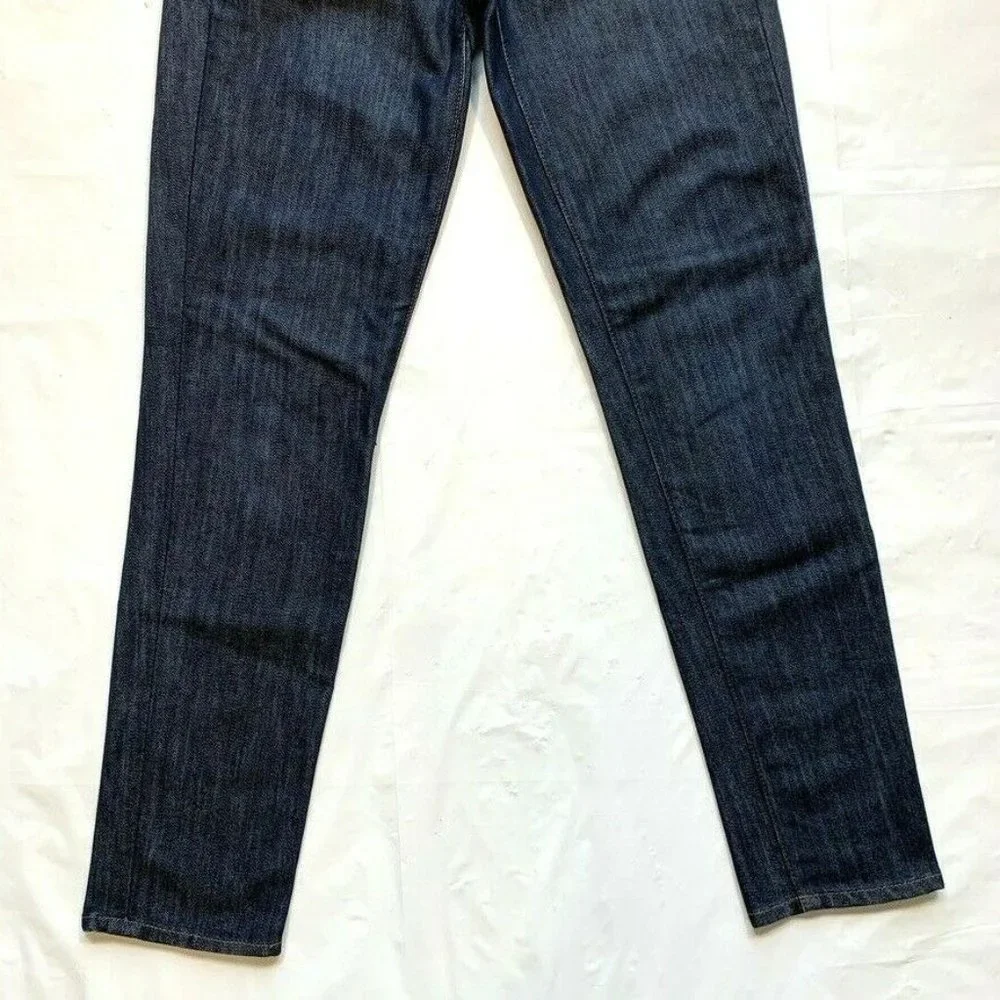 J Crew Toothpick Ankle Jeans Womens 26 (29x28) Skinny Stretch USA Dark Denim NEW